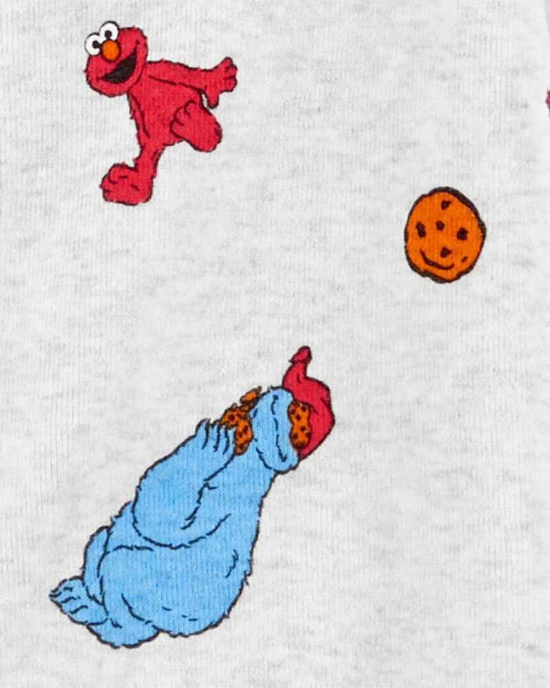 Baby 1-Piece Sesame Street 100% Snug Fit Cotton Footie Pajamas, image 2 of 3 slides