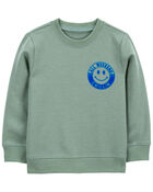 Baby Smiley Face Pullover Sweatshirt, image 1 of 2 slides
