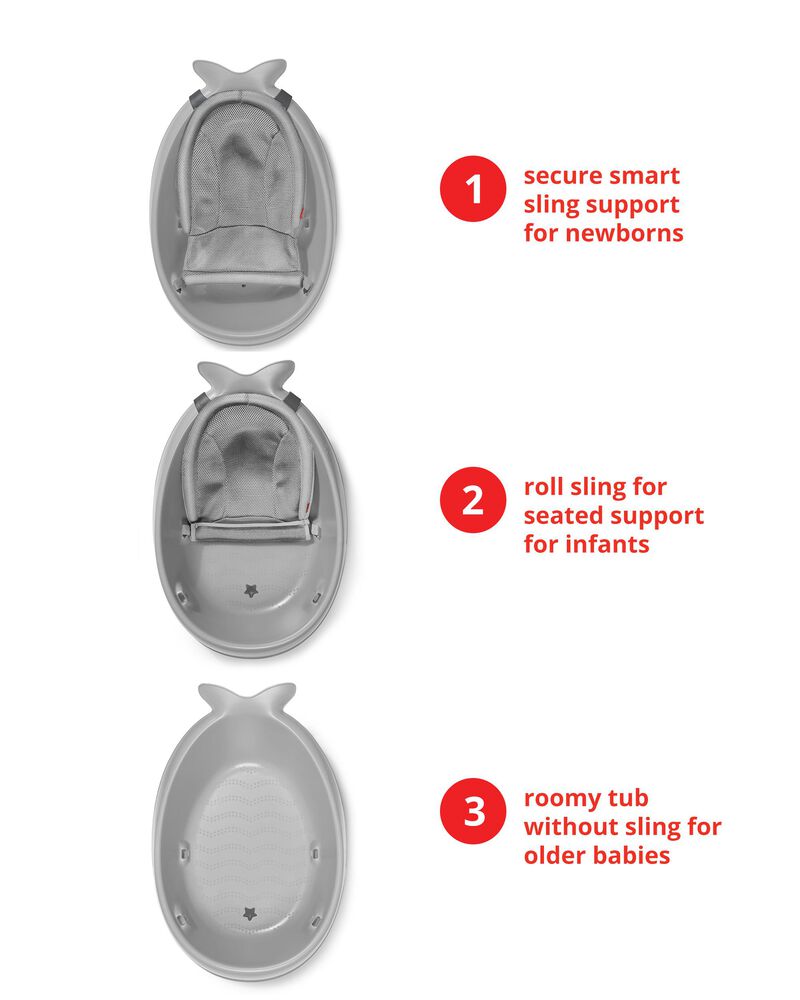 MOBY® Smart Sling™ 3-Stage Tub - Grey, image 8 of 16 slides