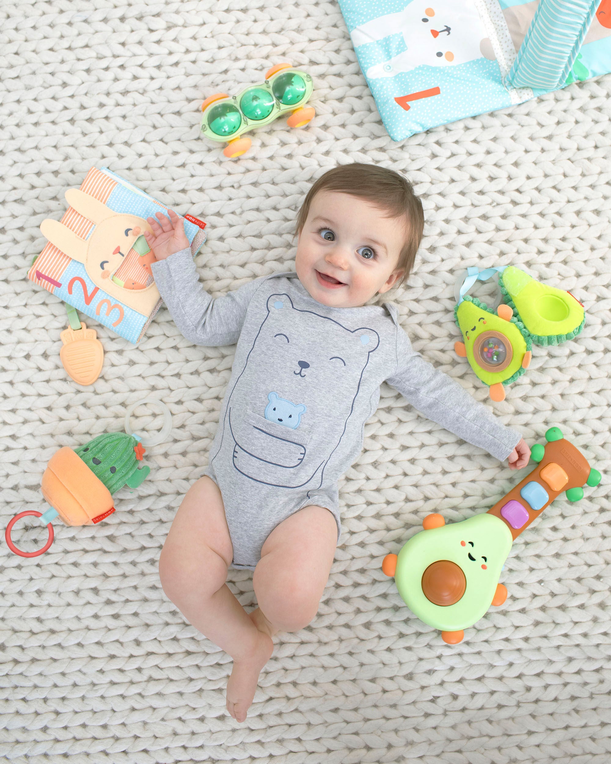 Baby Farmstand Jitter Cactus Stroller Toy, image 5 of 10 slides