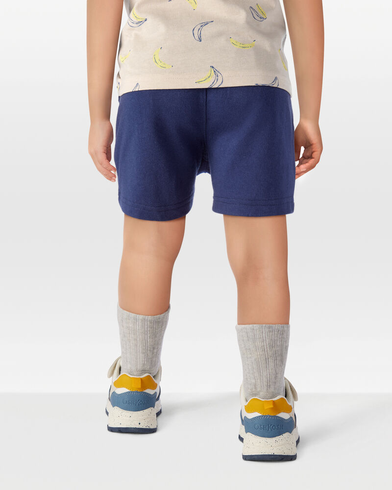 Toddler Boy Pull-On French Terry Shorts - Navy, image 3 of 6 slides