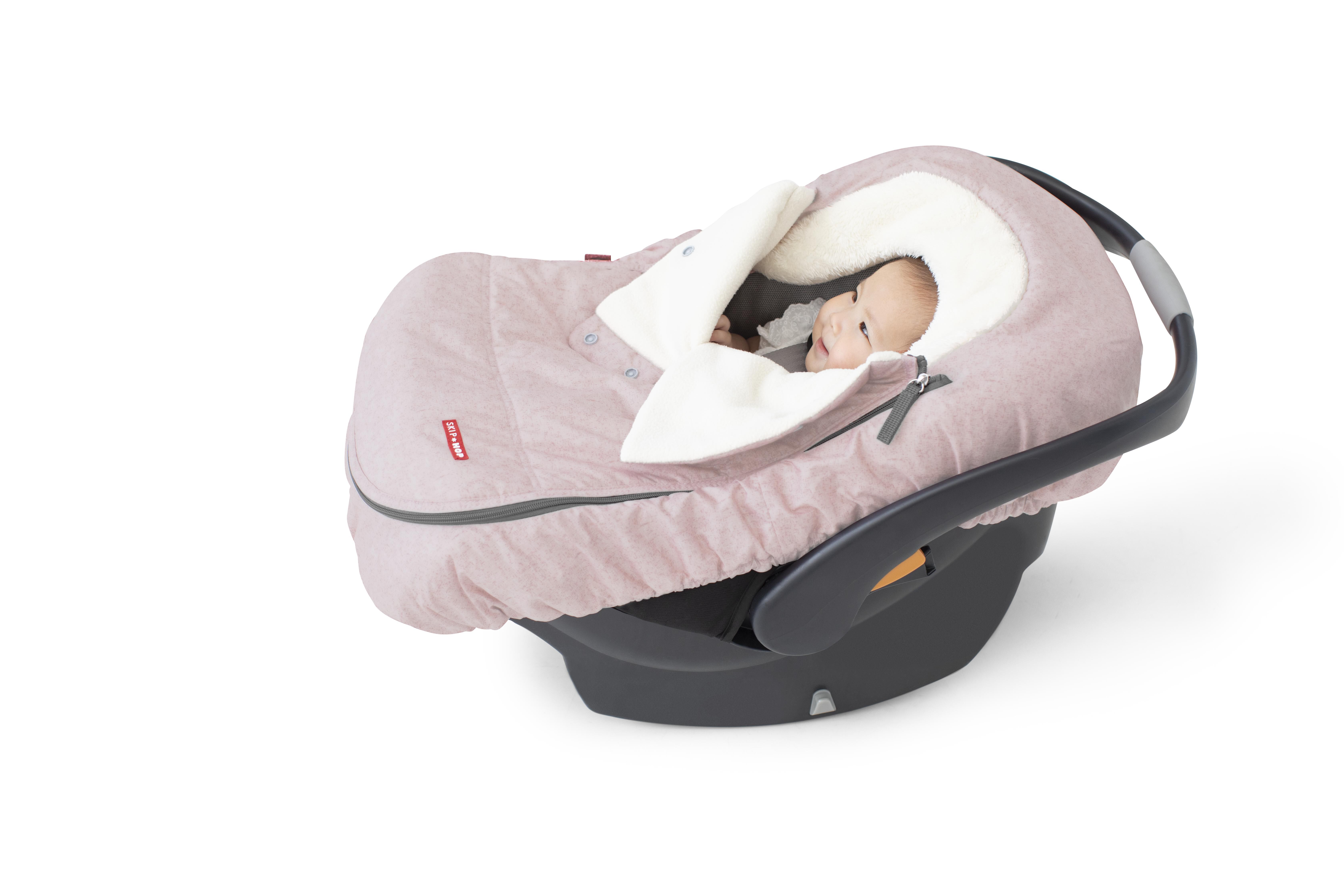 Pink Heather Stroll Go Car Seat Cover Pink Heather skiphop