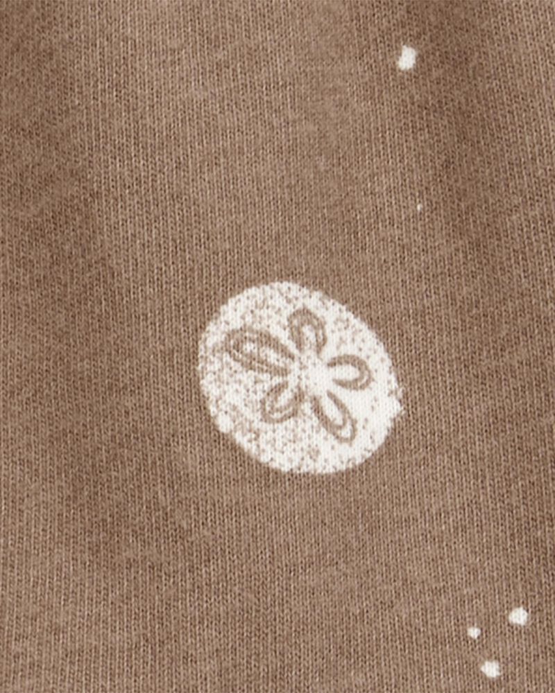Baby Sand Dollar Tiered Sunsuit - Brown, image 2 of 3 slides