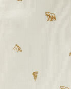 Baby Bear Print Button-Front Bodysuit, image 3 of 4 slides
