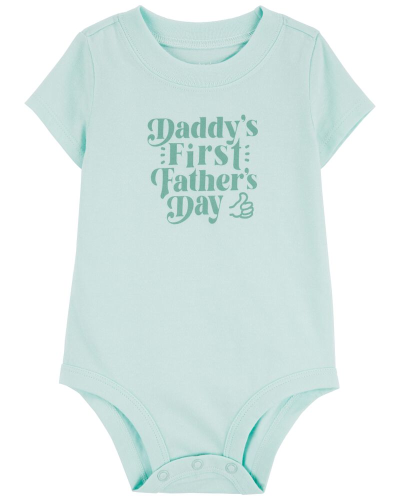 Baby First Father's Day Cotton Bodysuit, image 1 of 3 slides