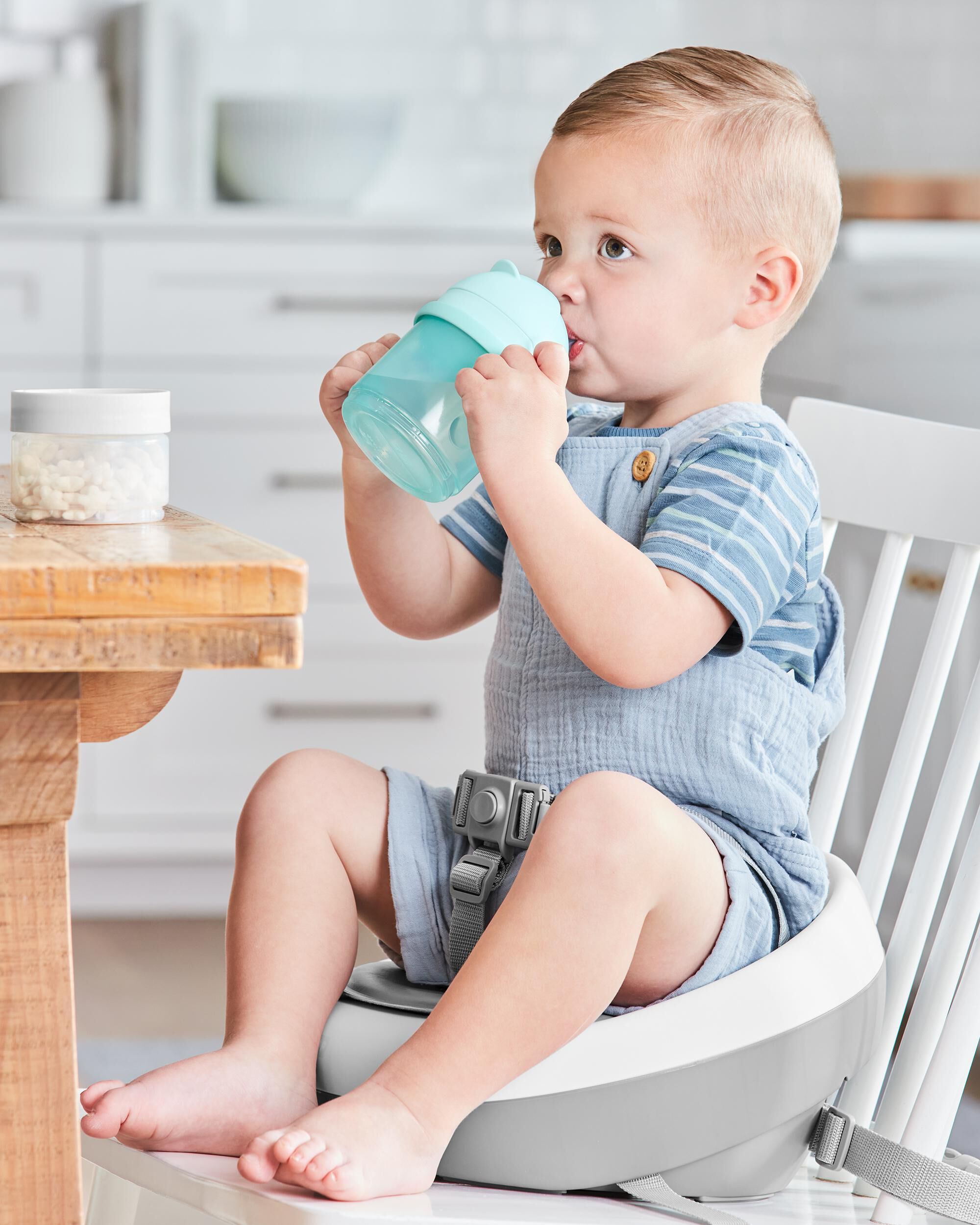 Teal/ Grey Sip To Snack 2-in-1 Set - Teal/Grey | skiphop.com Teal/ Grey Sip To Snack 2-in-1 Set - Teal/Grey | skiphop.com