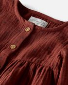 Baby Organic Cotton Gauze Dress with Bloomer, image 5 of 6 slides