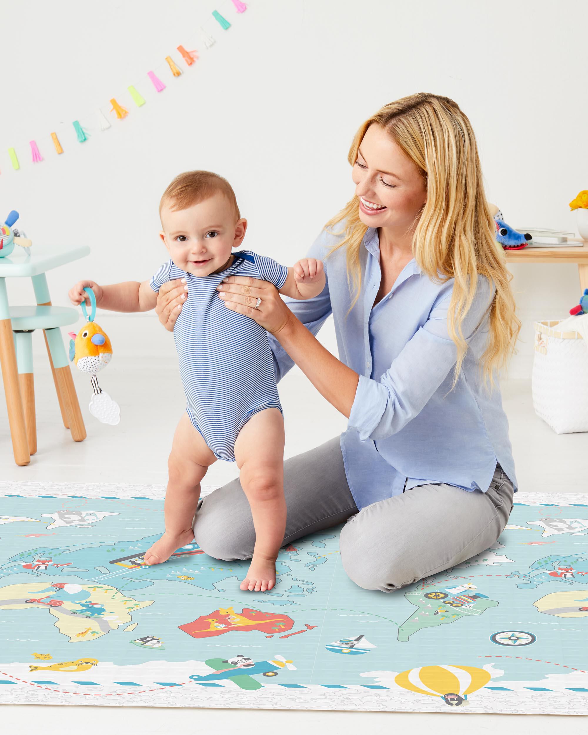 Multi Doubleplay Reversible Playmat Little Travelers skiphop
