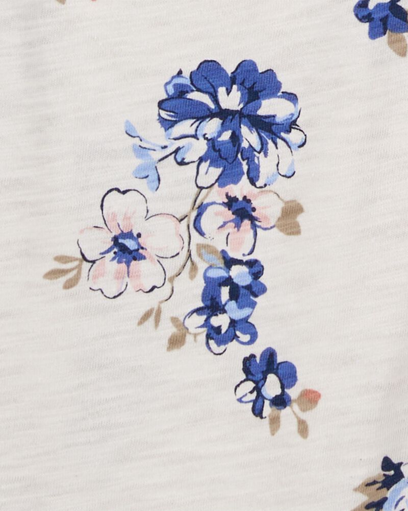 Baby 5-Pack Floral Flutter Bodysuits, image 6 of 7 slides