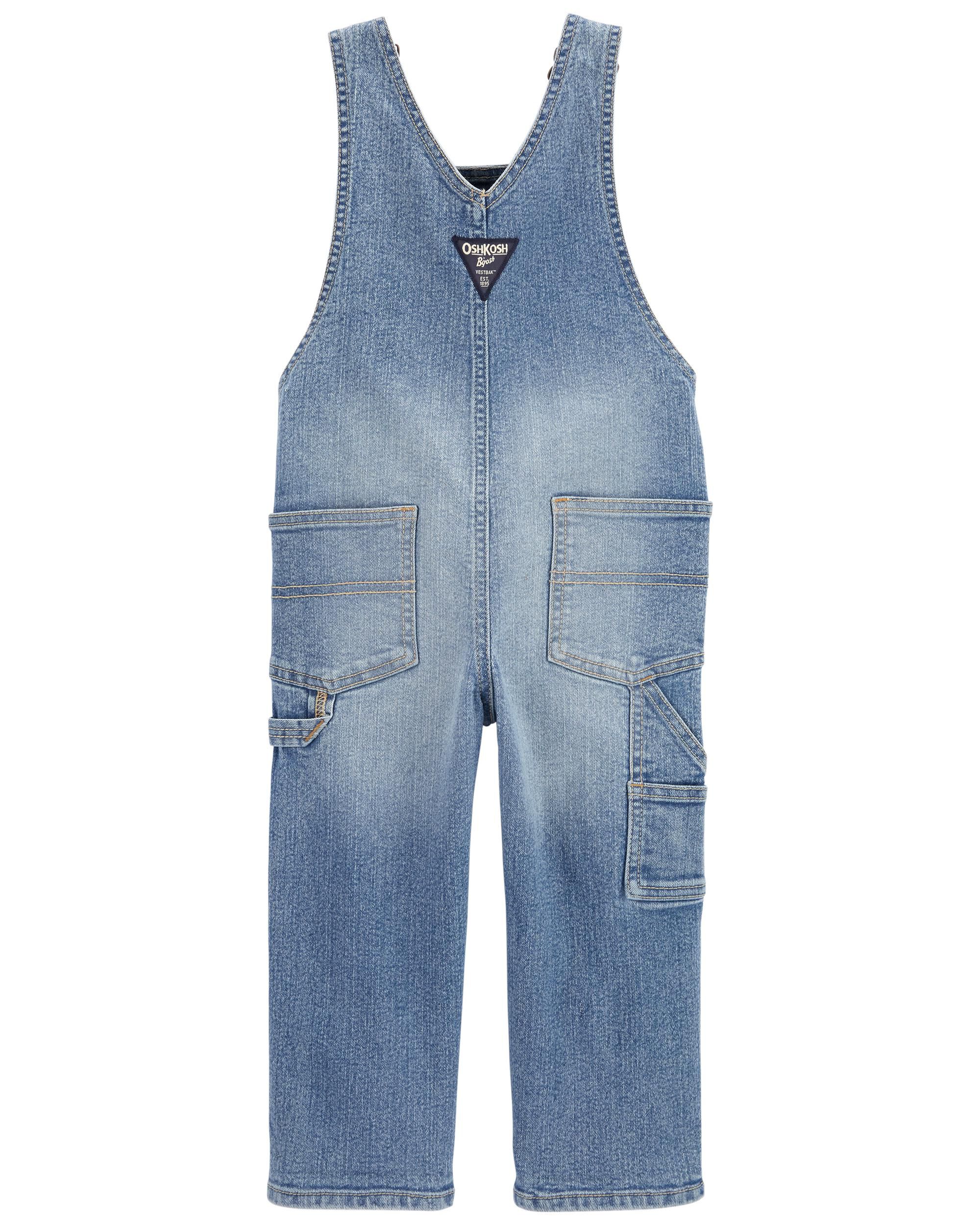 Light Denim Toddler Classic OshKosh Overalls | skiphop.com