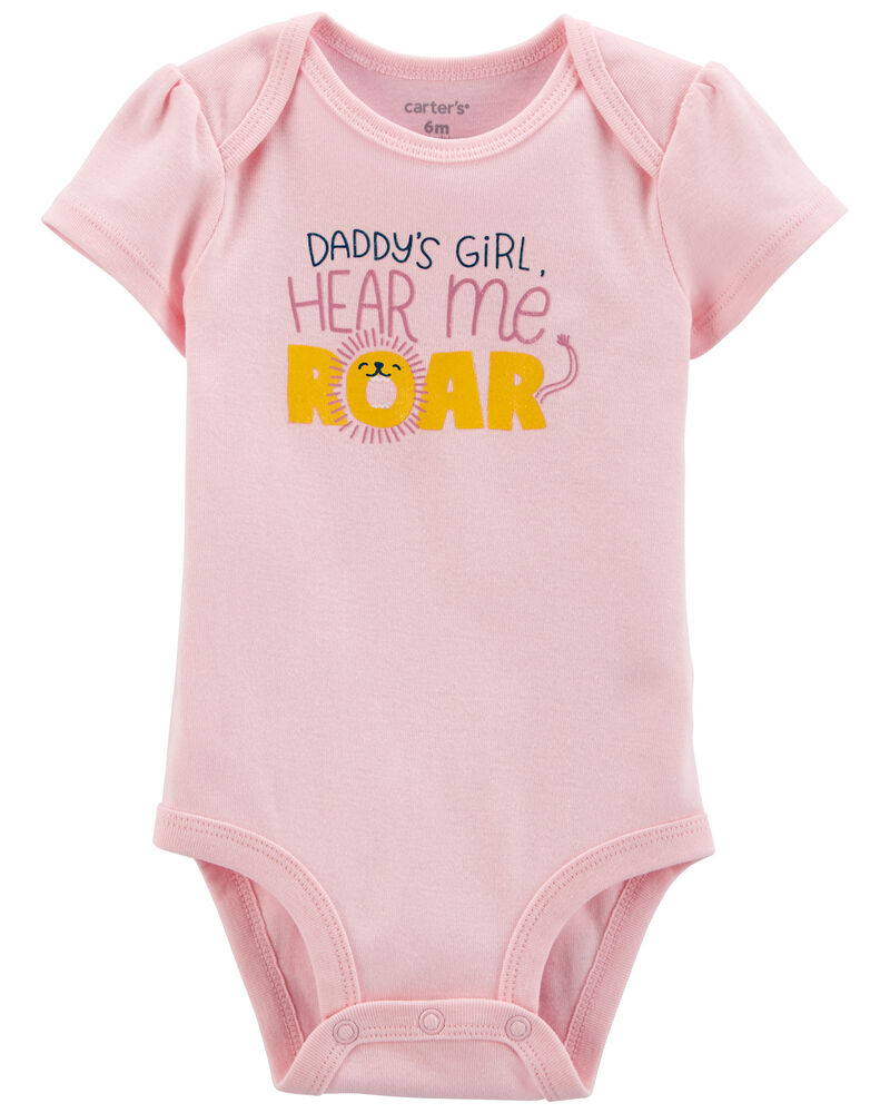 Baby 'Daddy's Girl Hear Me Roar' Collectible Bodysuit, image 1 of 2 slides