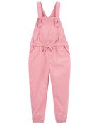 Toddler Tie-Front Twill Overalls, image 1 of 3 slides