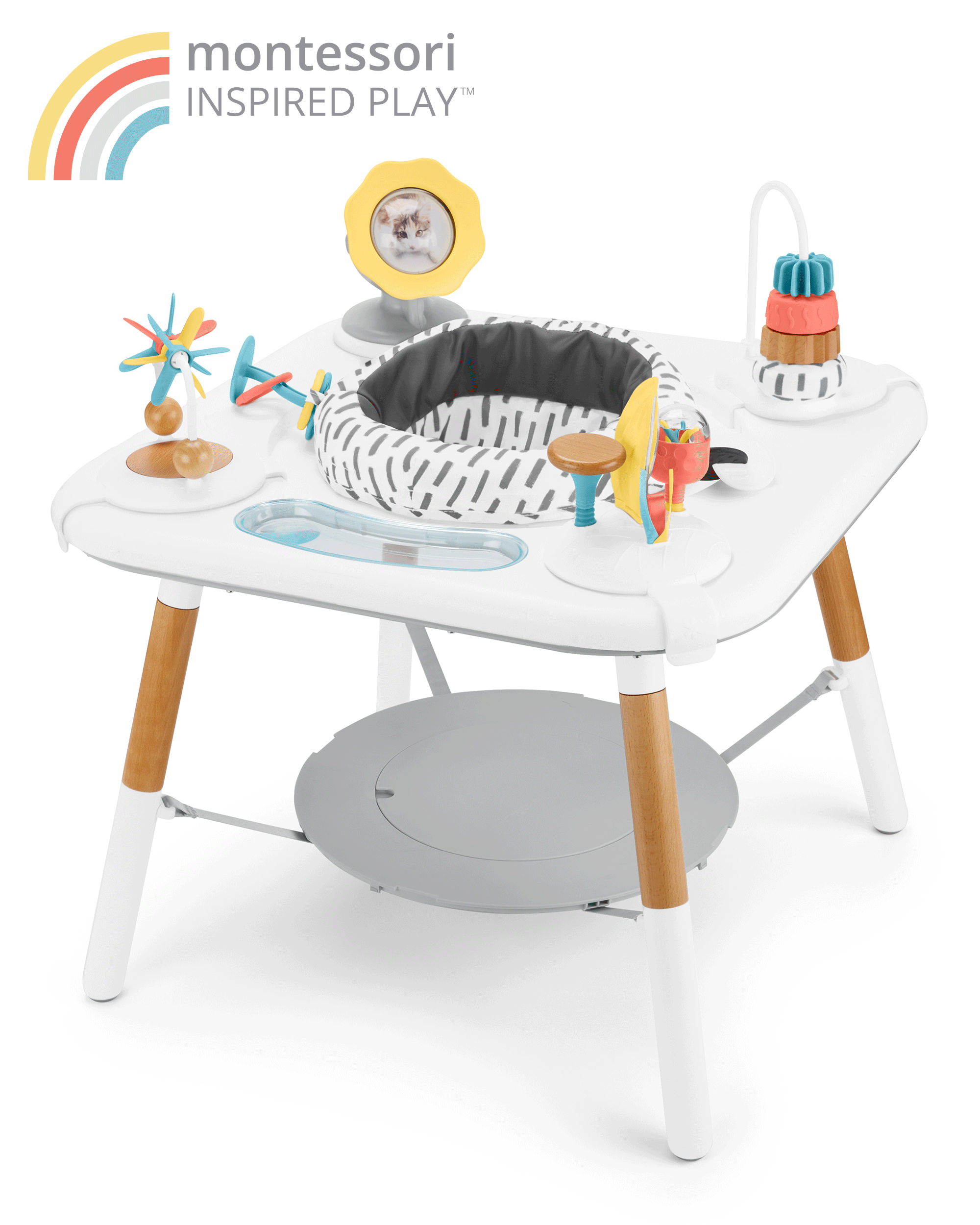 Multi Baby Discoverosity Montessori Inspired 3 Stage Activity Center Play Table skiphop