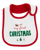 Baby My First Christmas Teething Bib, image 1 of 3 slides