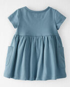 Baby Organic Cotton Pocket Dress in Cottage Blue
, image 3 of 7 slides