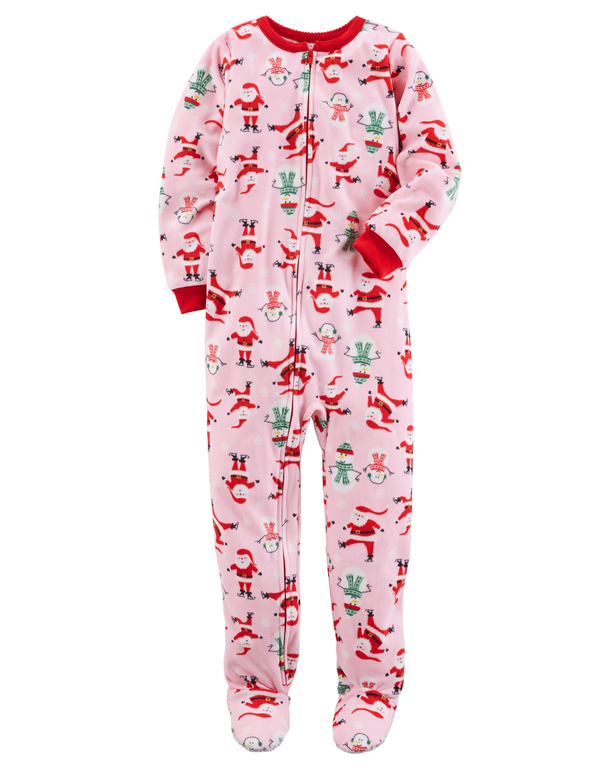 1 Piece Christmas Fleece Pjs Skiphop Com
