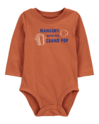 Baby Hanging With My Grand Pop Collectible Bodysuit, image 1 of 3 slides