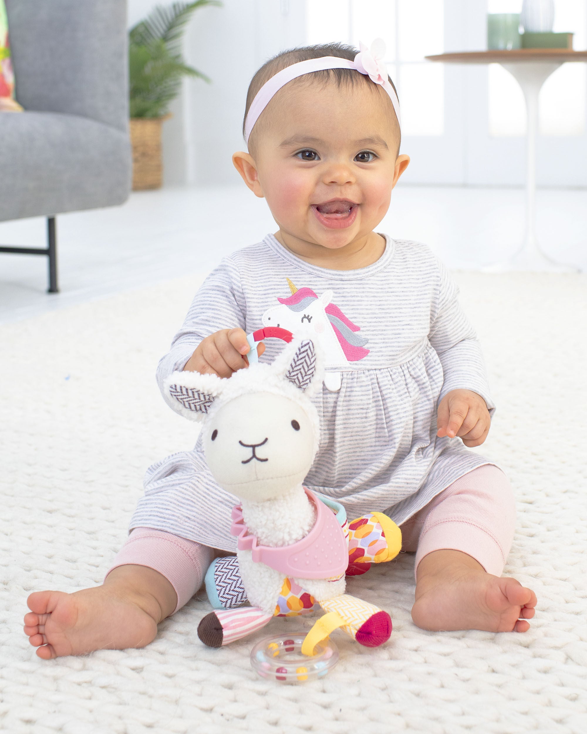 Bandana Buddies Baby Activity Toy - Llama, 