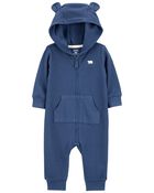 Baby Zip-Up Hooded Thermal Jumpsuit, image 1 of 3 slides