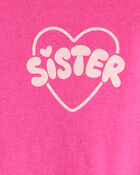 Girls Sisterhood Long-Sleeve Graphic Tee - Pink, image 3 of 5 slides