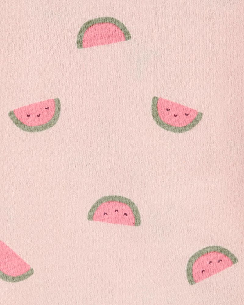 Baby 1-Piece Pink Watermelon Romper, image 3 of 4 slides