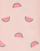 Baby 1-Piece Pink Watermelon Romper, image 3 of 4 slides