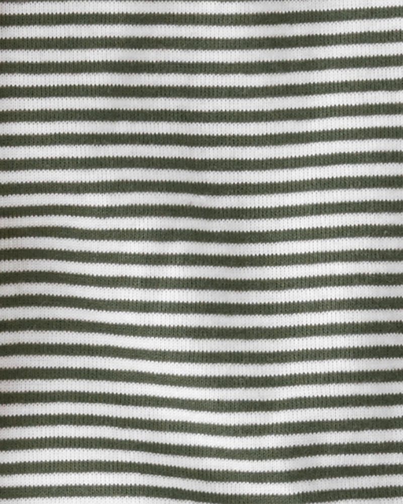 Baby Organic Cotton Rib 3-Pack Animal & Striped Bodysuits, image 3 of 7 slides