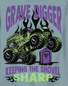 Kid Monster Jam™ Grave Digger Short-Sleeve Graphic Tee - Blue, image 2 of 2 slides
