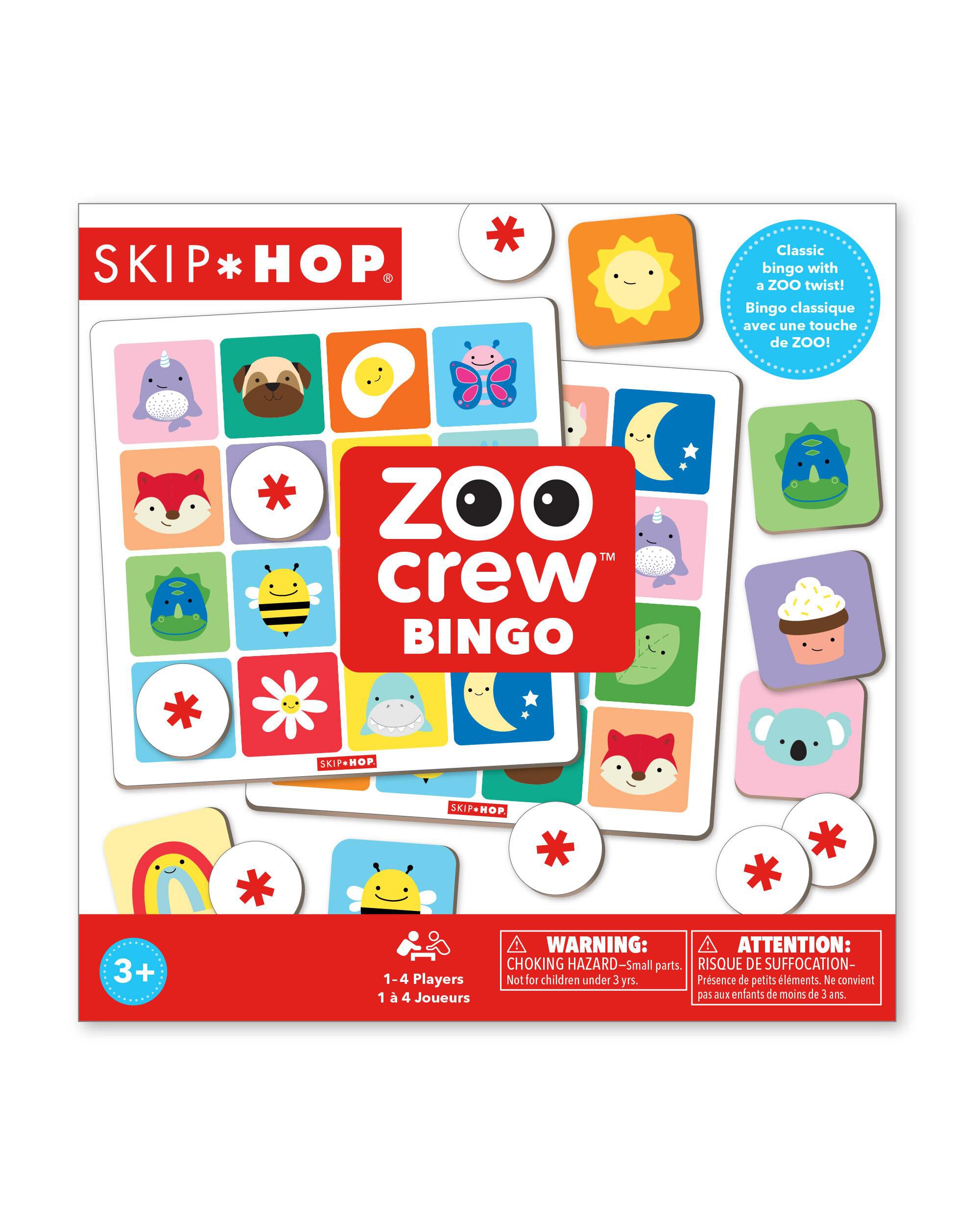 Multi Zoo Crew Bingo Game Toy skiphop