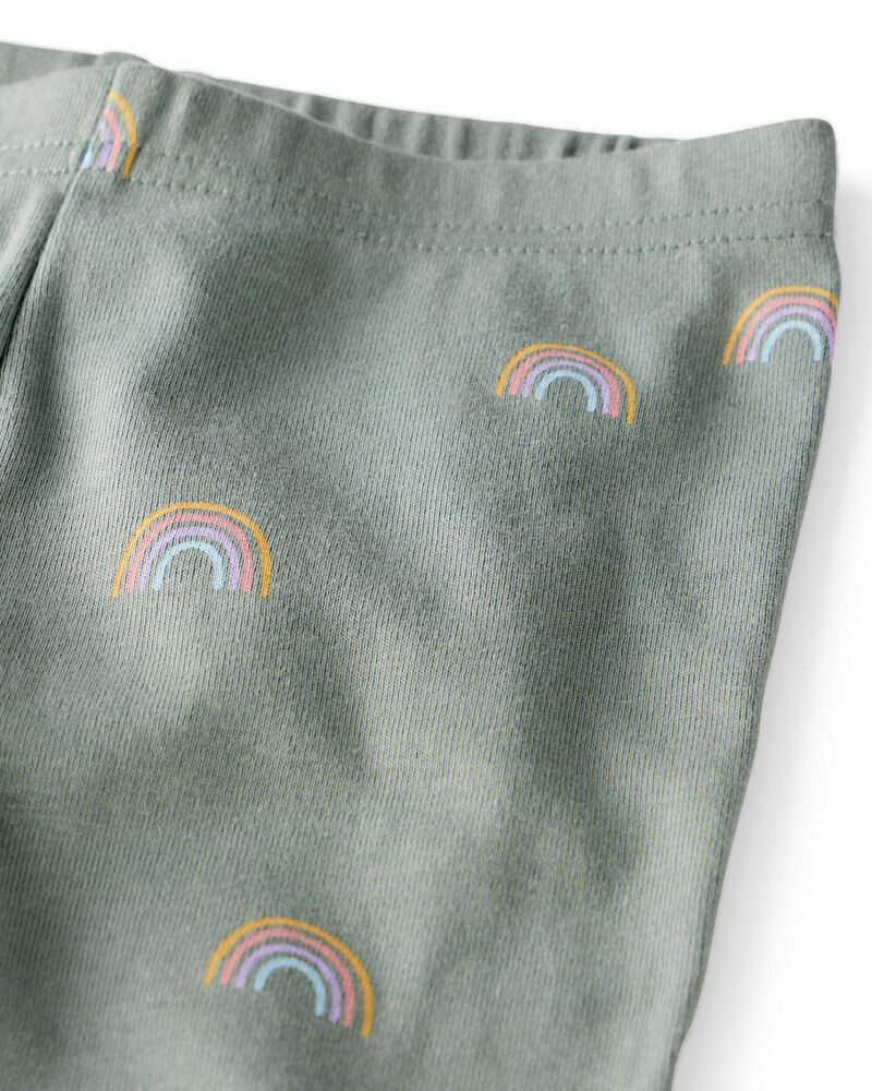 Toddler Organic Cotton Pajamas in Magical Rainbow Print, image 2 of 5 slides