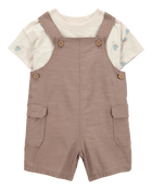 Baby 2-Piece Sunset Tee & Shortall Set, image 1 of 6 slides