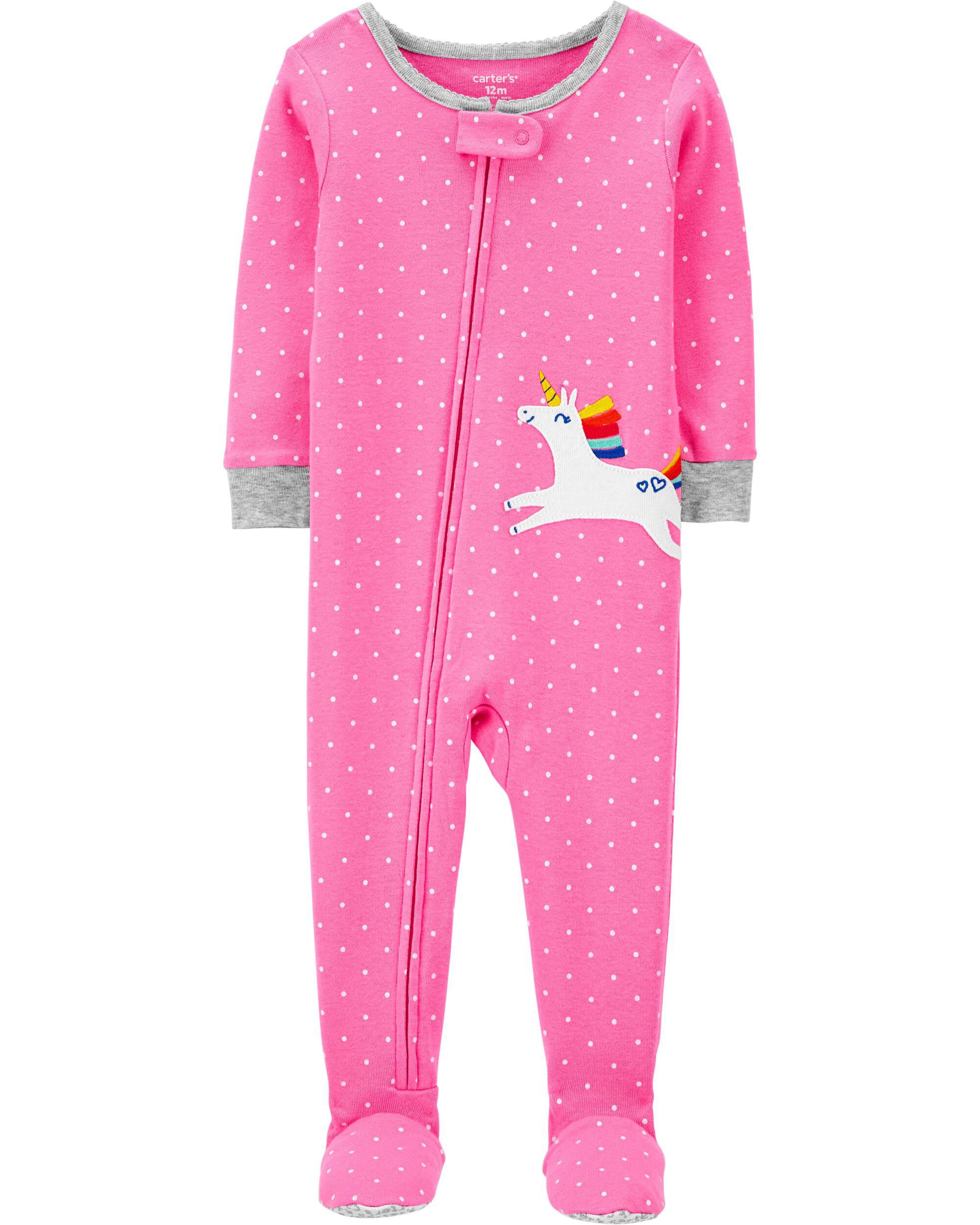 1 Piece 100 Snug Fit Cotton Footie Pjs Skiphop Com