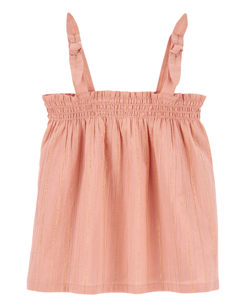 Baby Boho Chic Gauze Tank - Orange, image 1 of 3 slides