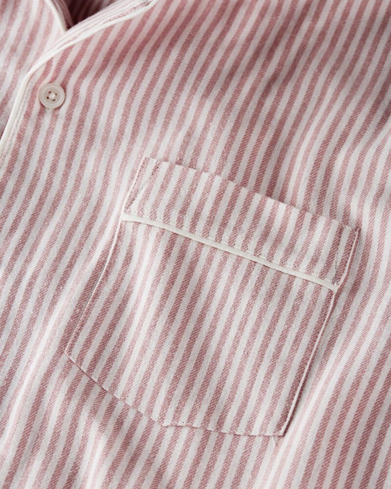 Adult  Women's Organic Cotton Button-Front Pajamas Set, image 2 of 4 slides