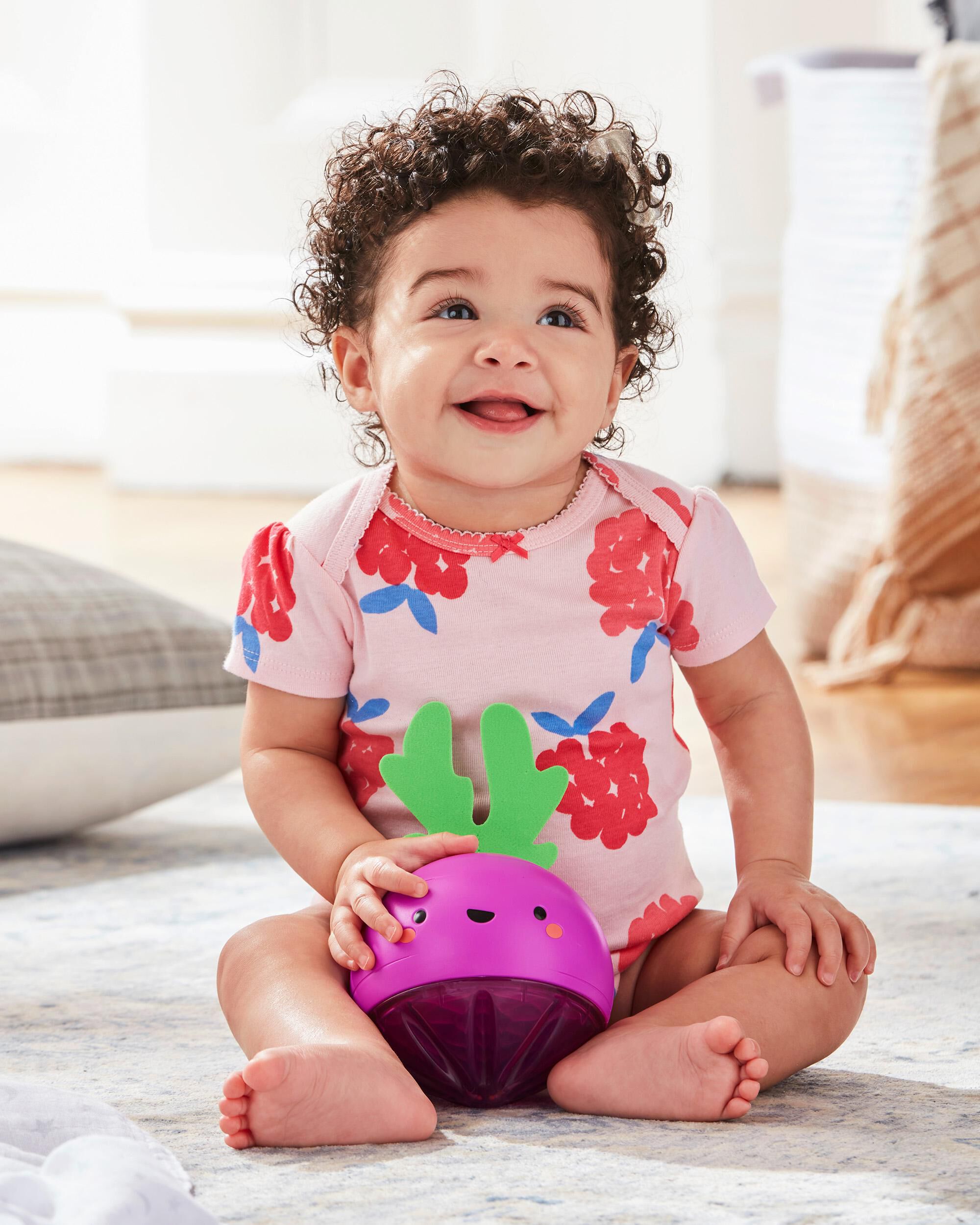 Purple Farmstand Beetbox Crawl Ball Baby Toy | skiphop.com Purple Farmstand Beetbox Crawl Ball Baby Toy | skiphop.com