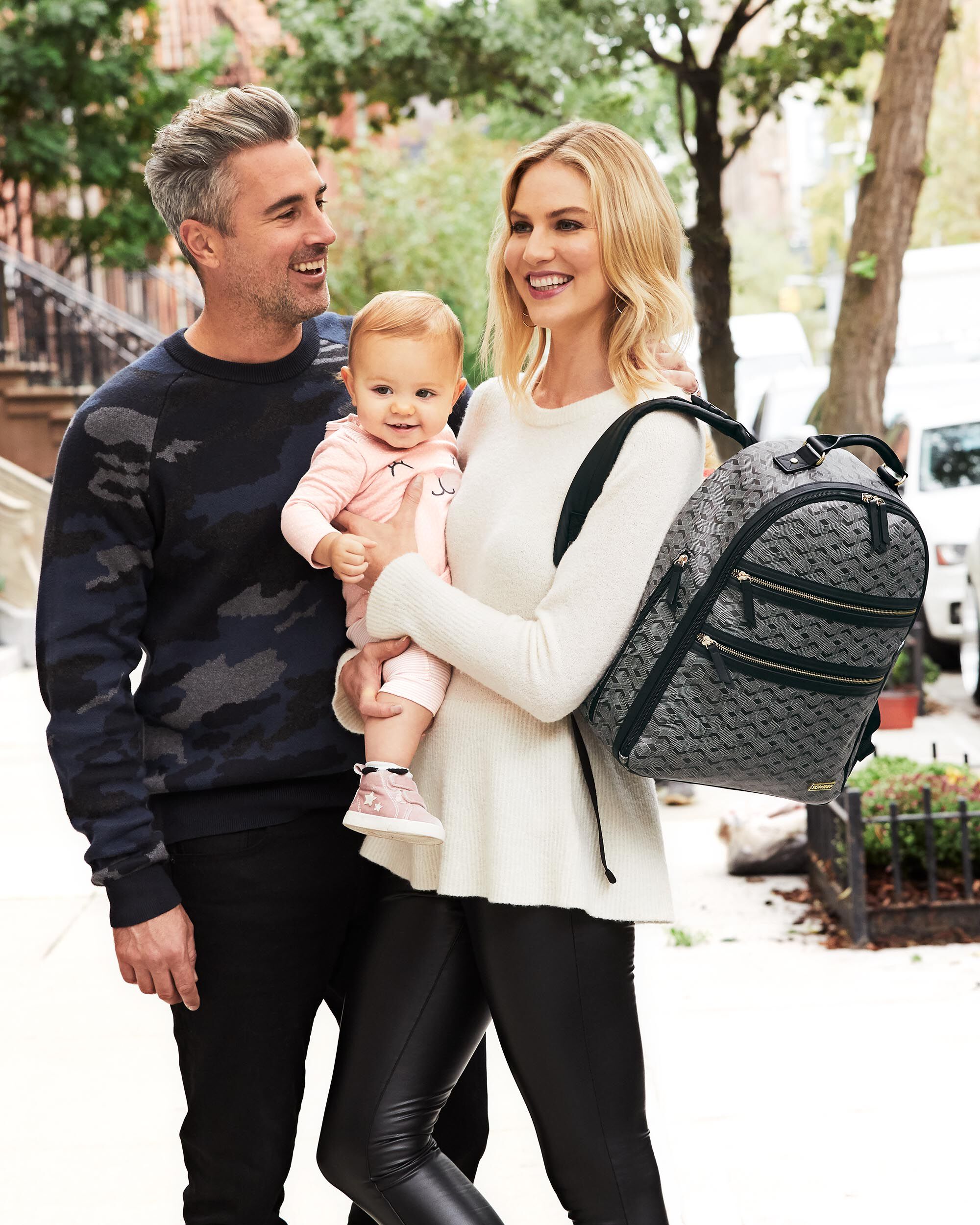 Skip hop deco saffiano cheap diaper backpack