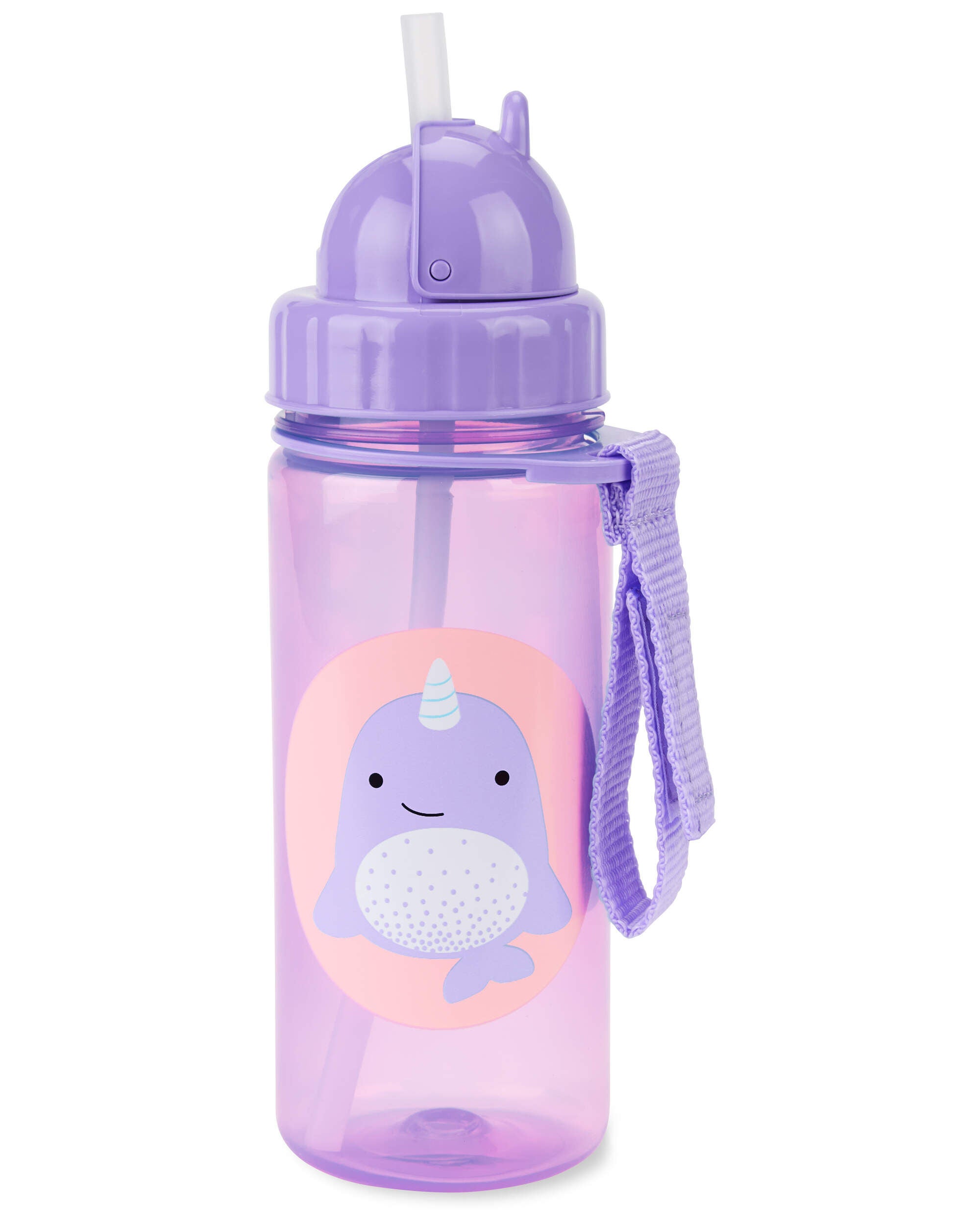ZOO Straw Bottle - 13 oz - Narwhal, image 1 of 4 slides