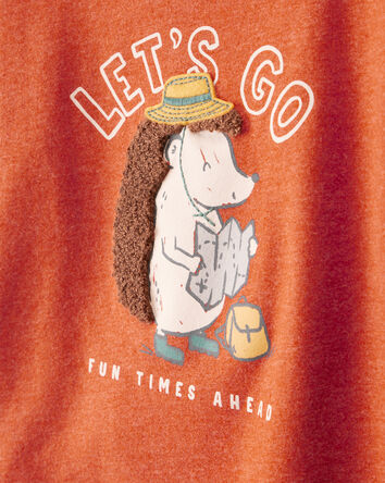 Baby Boy Hedgehog Short-Sleeve Graphic Tee - Orange, 