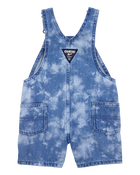 Baby Flag Print Tie Dye Shortalls - Blue, image 2 of 4 slides