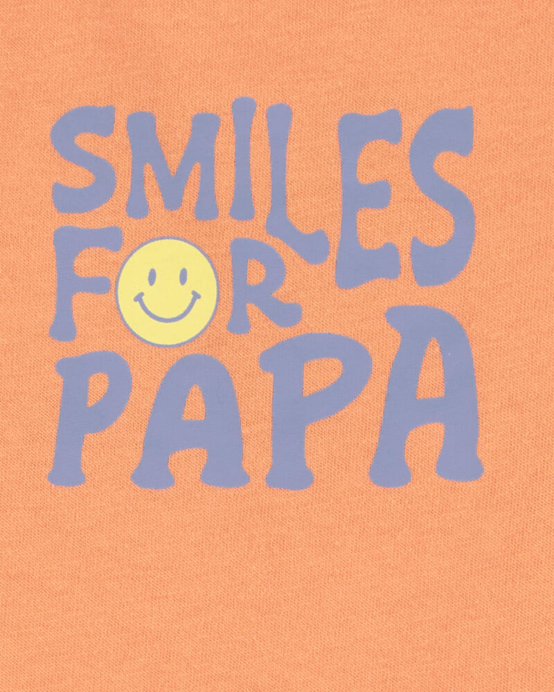 Baby Smiles For Papa Sleeveless Bodysuit, image 2 of 2 slides
