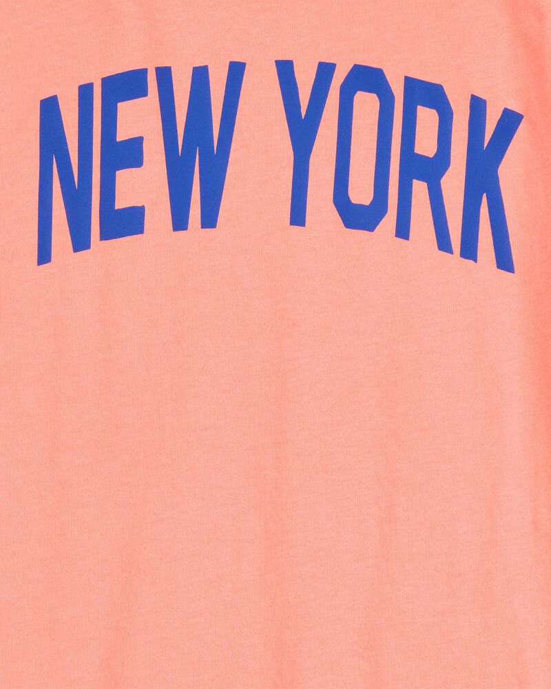 Kid New York Short-Sleeve Graphic Tee - Orange, image 2 of 3 slides