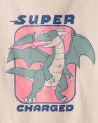 Boys Super Charged Long-Sleeve Graphic Tee - Tan, image 2 of 3 slides