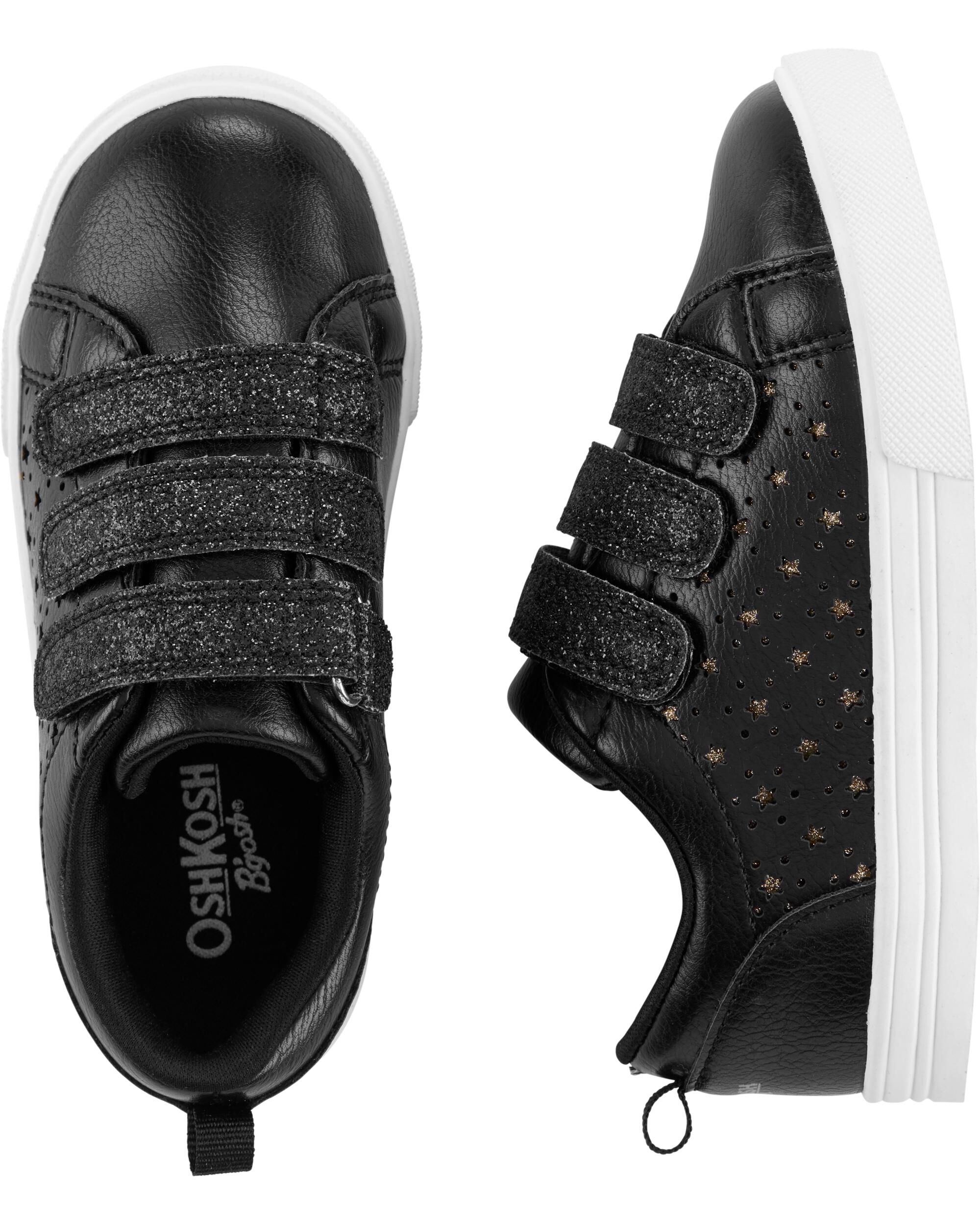 gold star shoes black