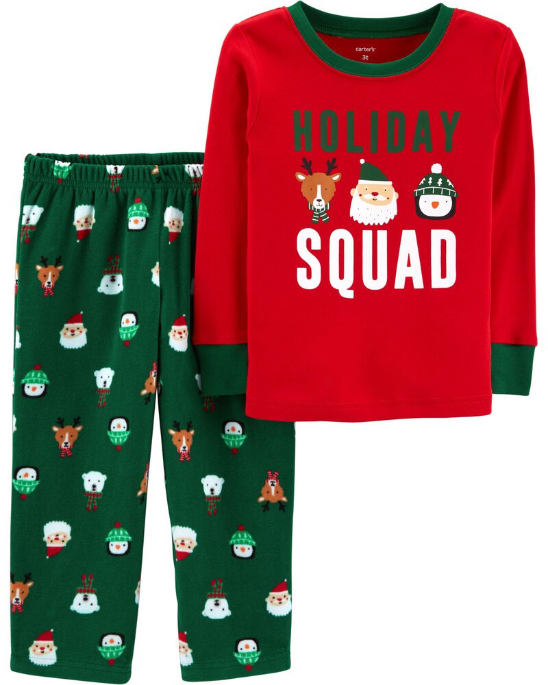 2 Piece Baby Christmas Cotton Fleece Pjs Skiphop Com
