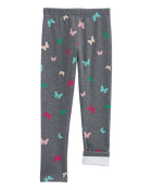 Kid Butterfly Cozy Fleece Leggings, image 3 of 5 slides