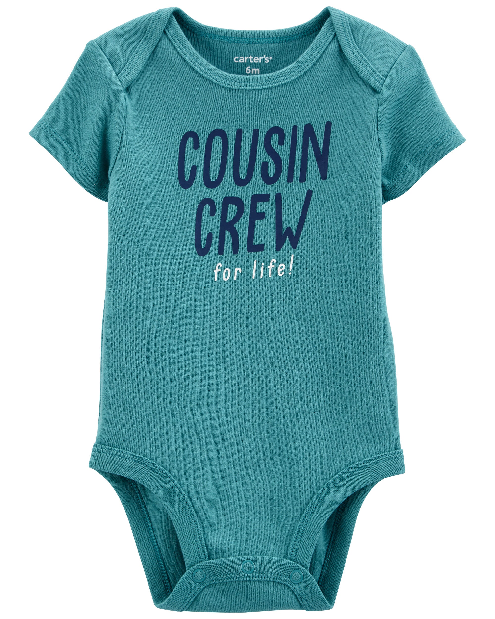 Blue Baby Cousin Crew For Life Original Bodysuit skiphop