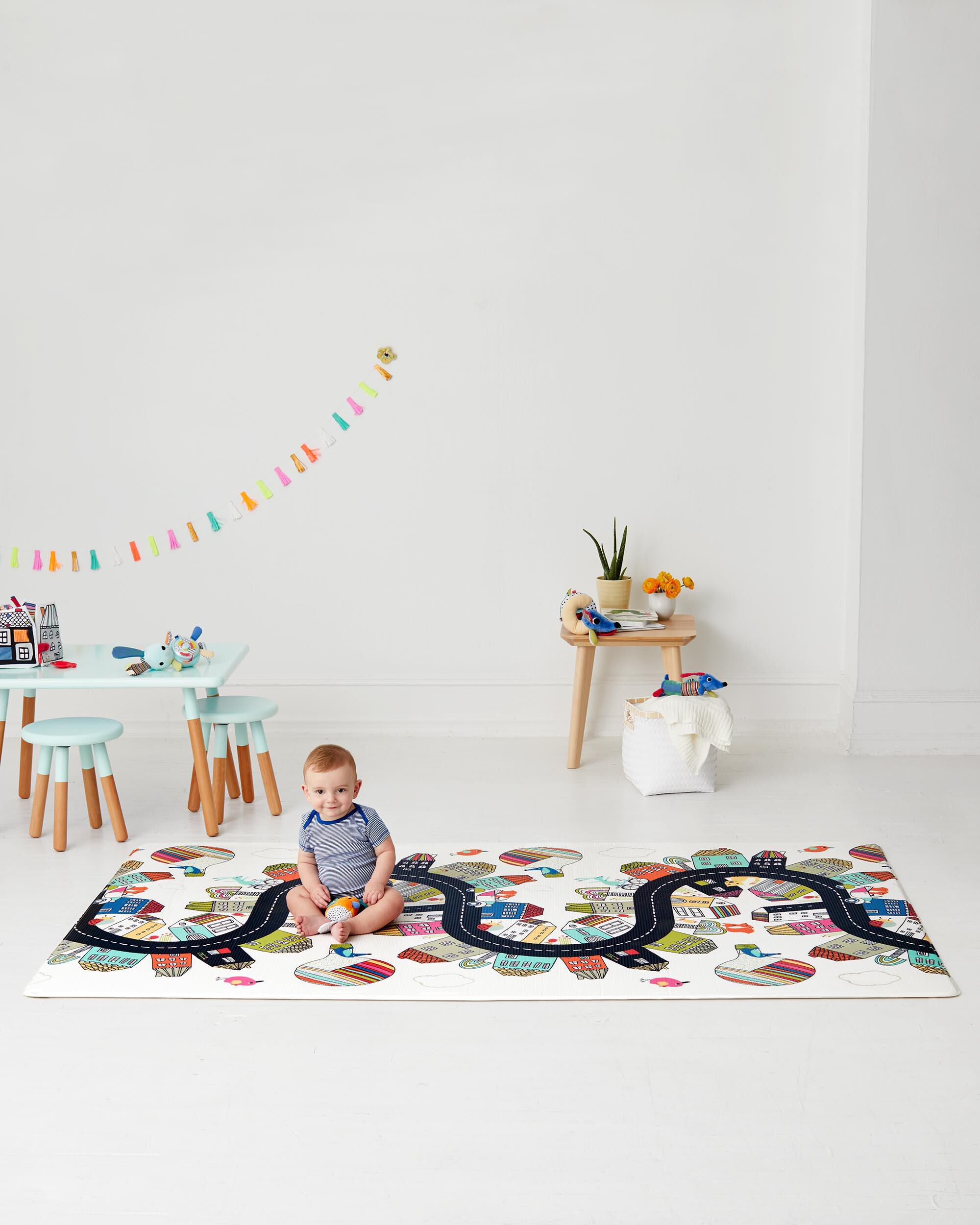 Doubleplay Reversible Playmat - Vibrant Village, image 3 of 9 slides