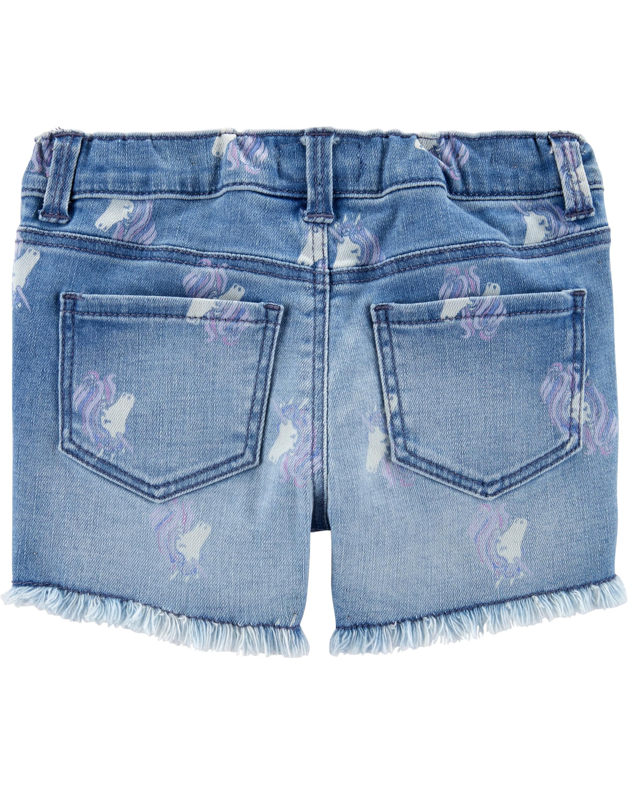 unicorn jean shorts