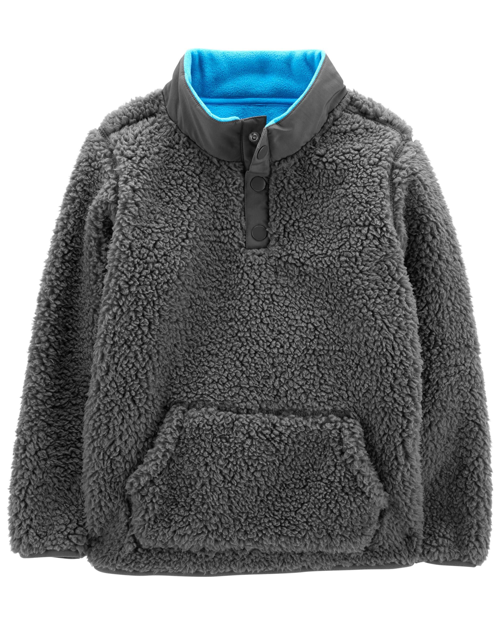 Quarter zip deals sherpa fleece