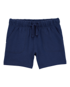 Toddler Boy Pull-On French Terry Shorts - Navy, image 1 of 6 slides